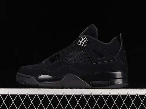 All categories Air Jordan Jordan series basketball shoes Air Jordan 4 OG version Air Jordan 4 Retro "Black Cat" AJ4 Joe 4 Black Cat First layer matte CU1110-010
